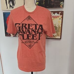Greta Van Fleet Coral Short Sleeve Logo Tee